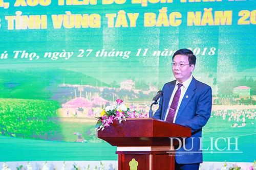 Phó Giám đốc Sở VHTTDL Hà Tĩnh Lê Trần Sáng phát biểu tại hội nghị