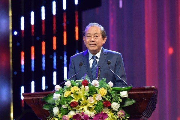 Phó Thủ tướng Thường trực Trương Hòa Bình phát biểu tại lễ trao giải