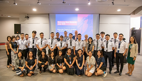 The first cohort of cadets attended orientation at RMIT’s Saigon South campus where they will study the first semester of their Australian-based course online