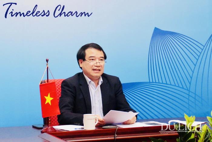 Phó Tổng cục trưởng Hà Văn Siêu phát biểu tại Hội nghị thượng đỉnh trực tuyến Điểm đến du lịch Mê Kông lần thứ nhất